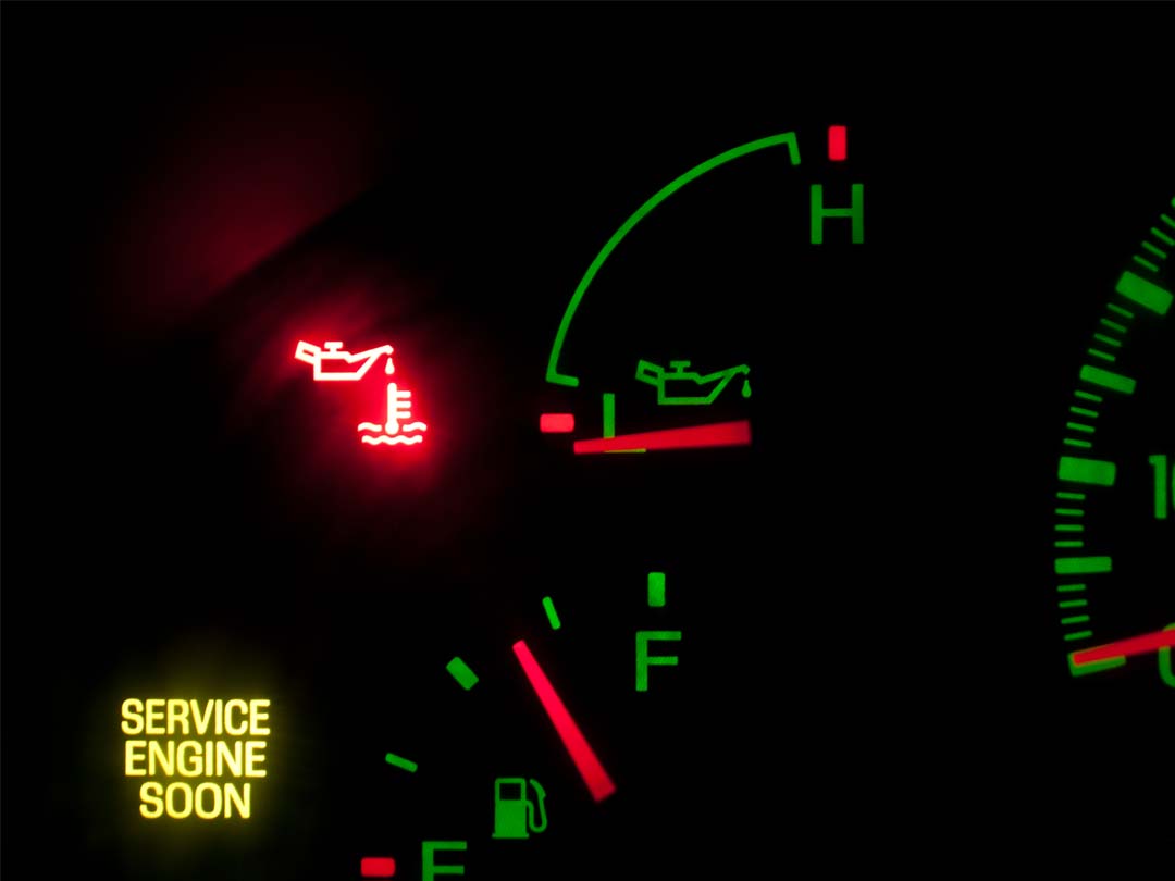 Engine management light - one of the dashboard warning lights